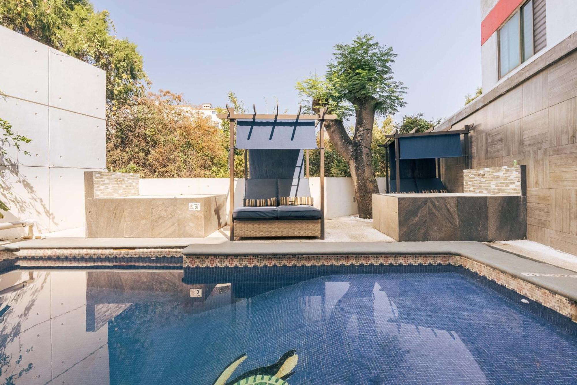 Loft Arte Y Diseno Alberca Climatizada, Amenidades Y Lujo, Terraza Privada Con Asador De Carbon, Cuernavaca Somos Los Unicos Que Te Ofrecemos Para Tu Uso Personal Y Exclusivo 2 Jacuzzis Con Agua Caliente Y Sistema De Hidromasaje Tipo Spa Exterior foto